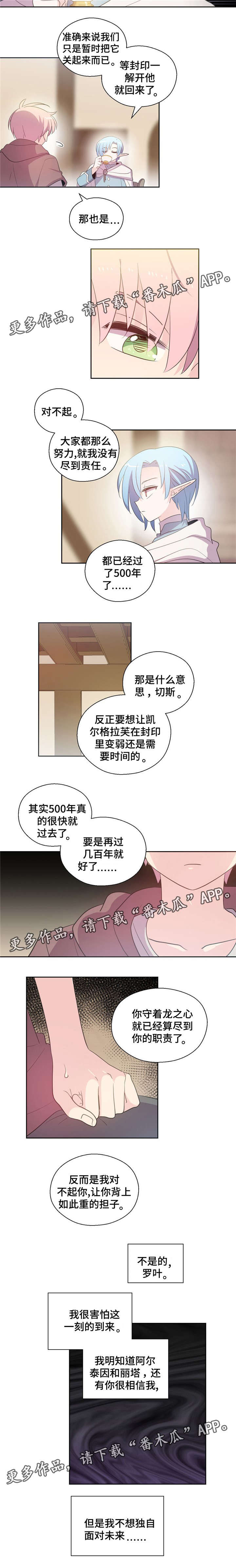 皇族封印漫画,第58章：不想独自面对1图