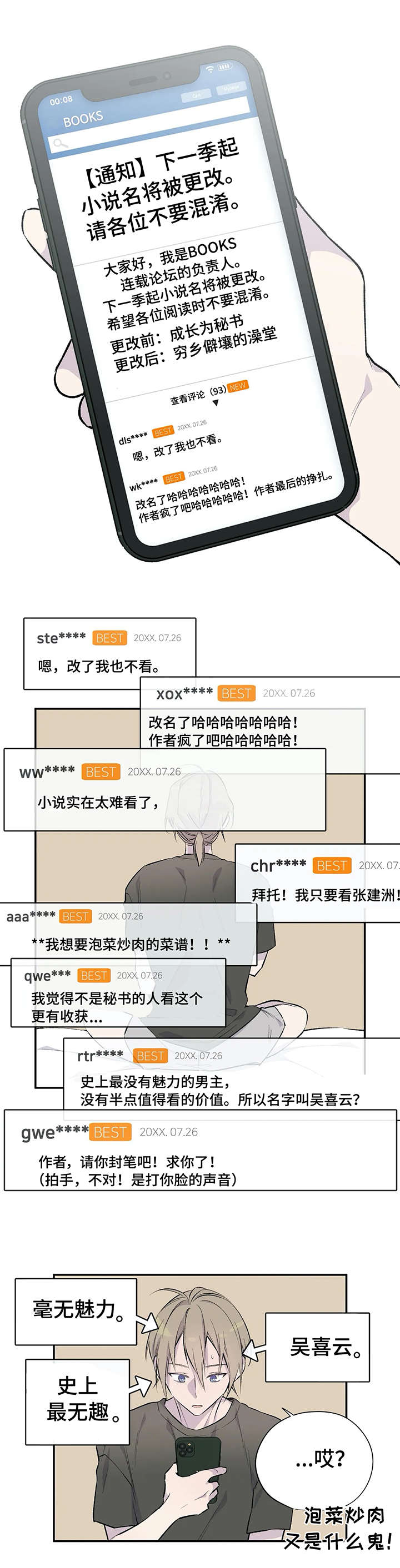 自述小说漫画,第2章：小说1图