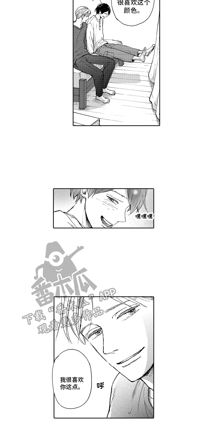 我甜蜜的家英语小作文漫画,第21章：【番外】喜欢的颜色1图