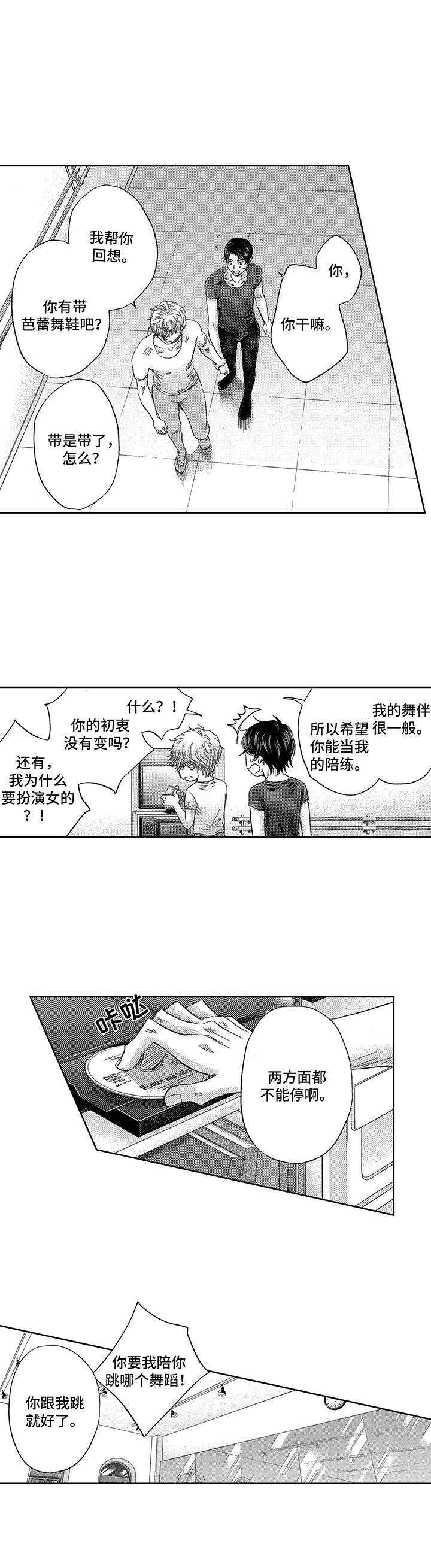 芭蕾王子julian漫画,第3章：陪练2图