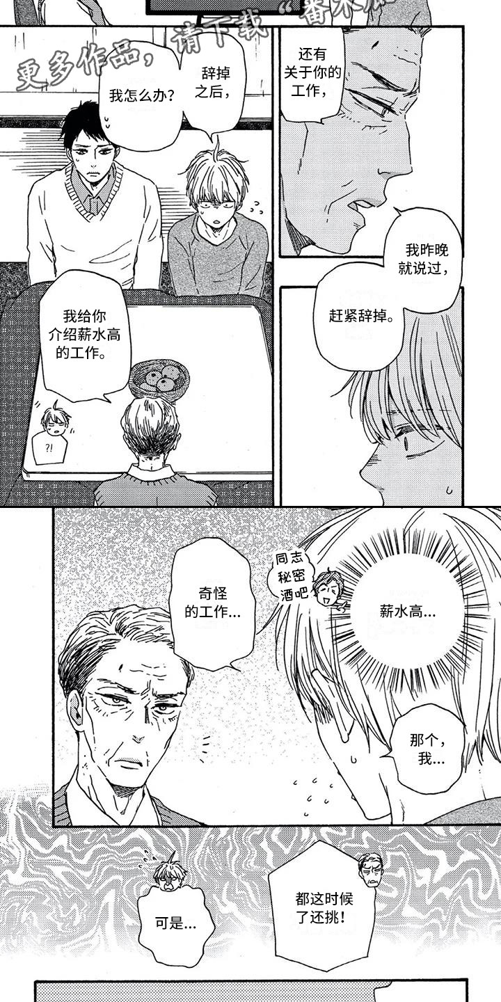 男人的笑容怎么描写漫画,第13章：介绍工作1图