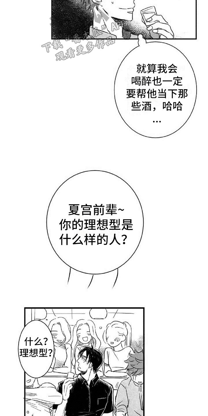 爱上偶像宅作者漫画,第12章：挡酒2图