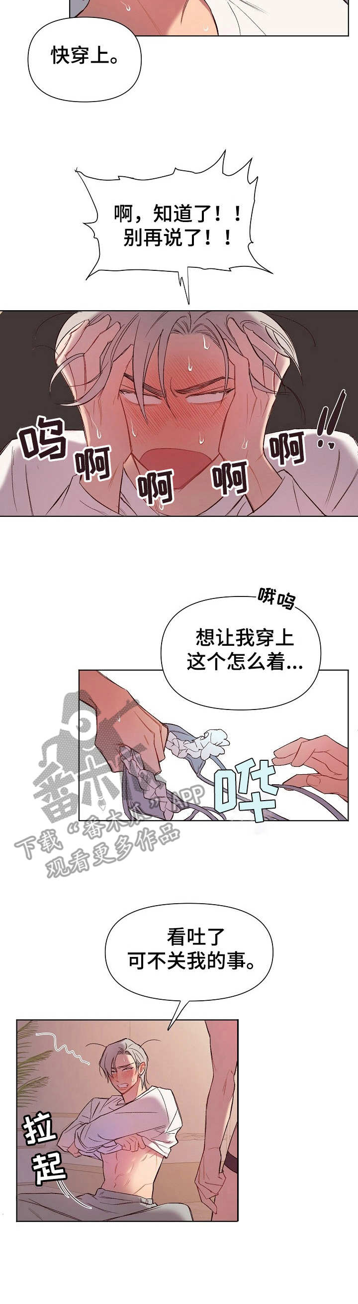 玩具攻击漫画,第22章：猛男和女仆装：穿来看看2图