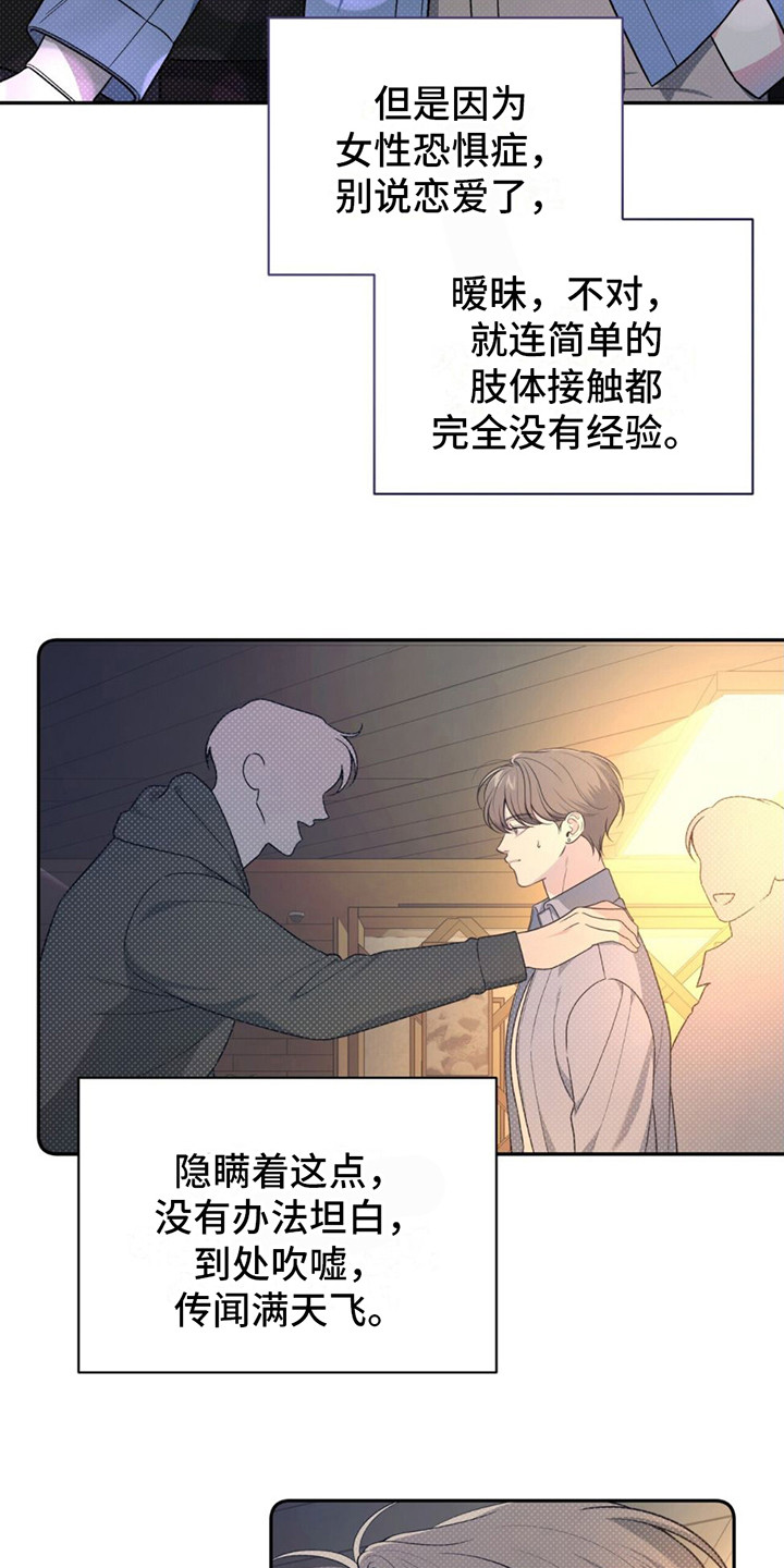 暗恋你翻唱漫画,第1章：恐女症1图