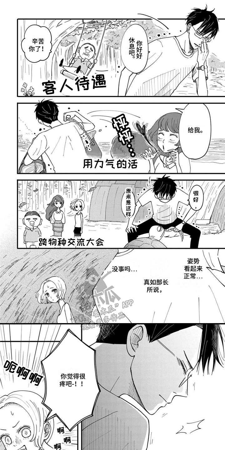 荒岛求生300天全集漫画,第18章：幸亏1图