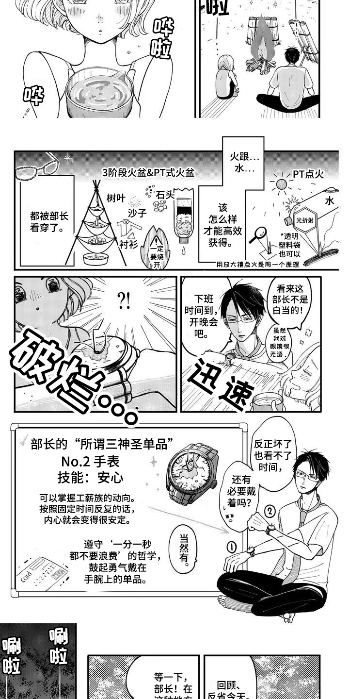 荒岛恋综单身即地狱漫画,第2章：三神圣单品1图