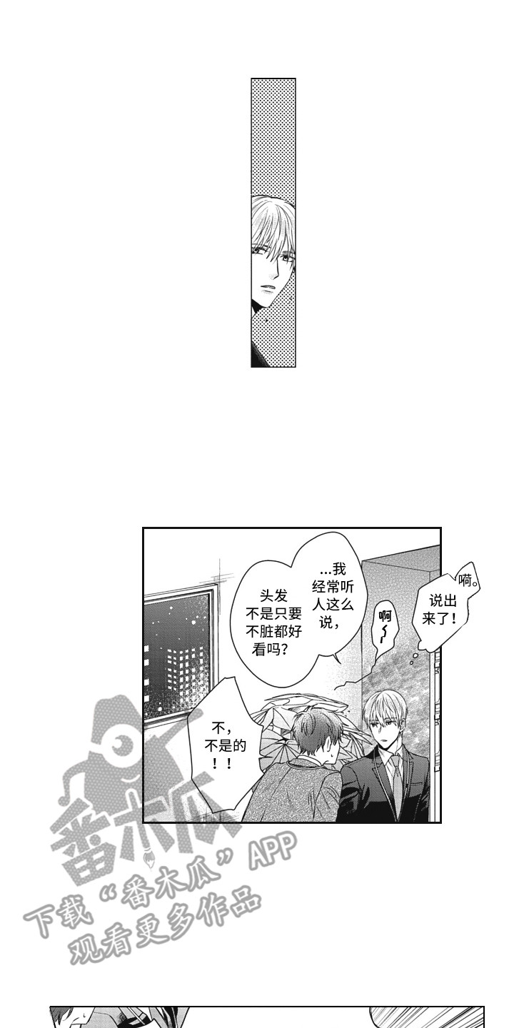 熟悉的地方也有风景漫画,第4章：头发1图