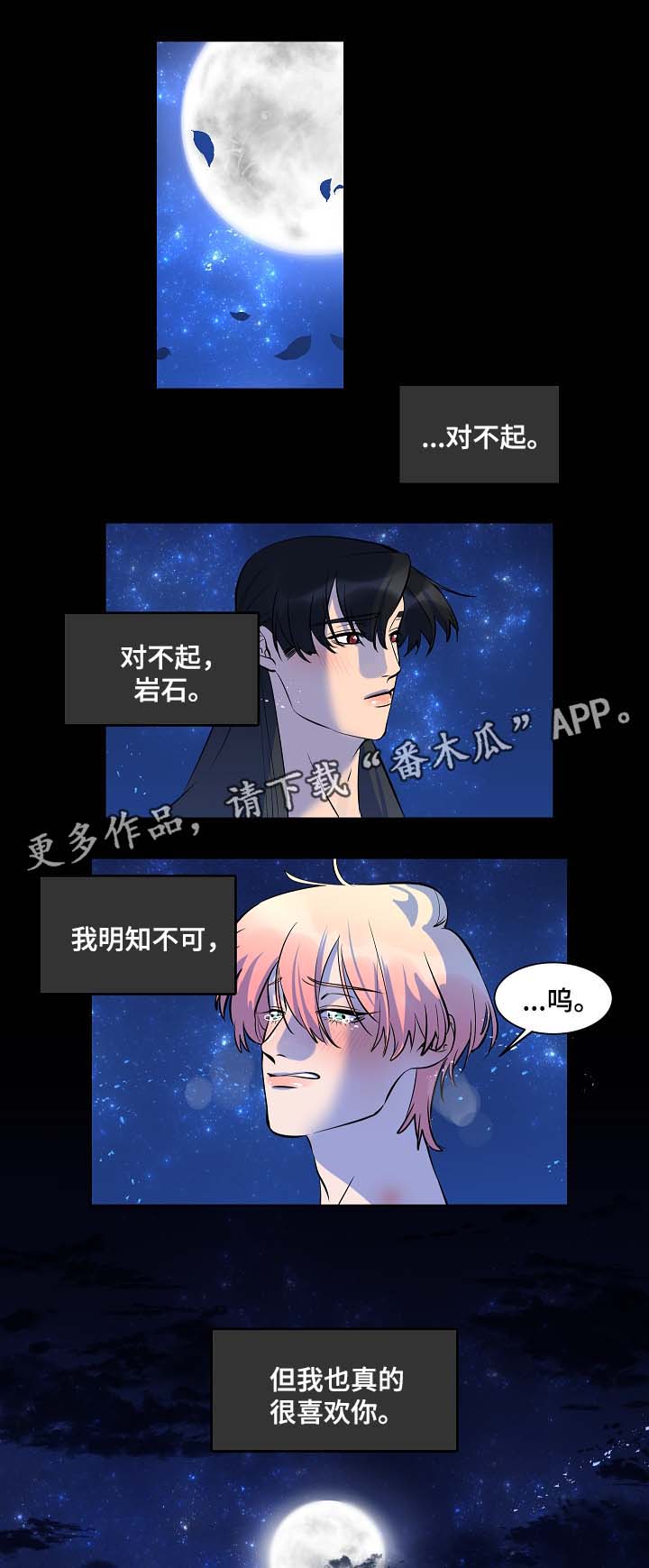 人鱼的小说漫画,第32章：月下美景2图