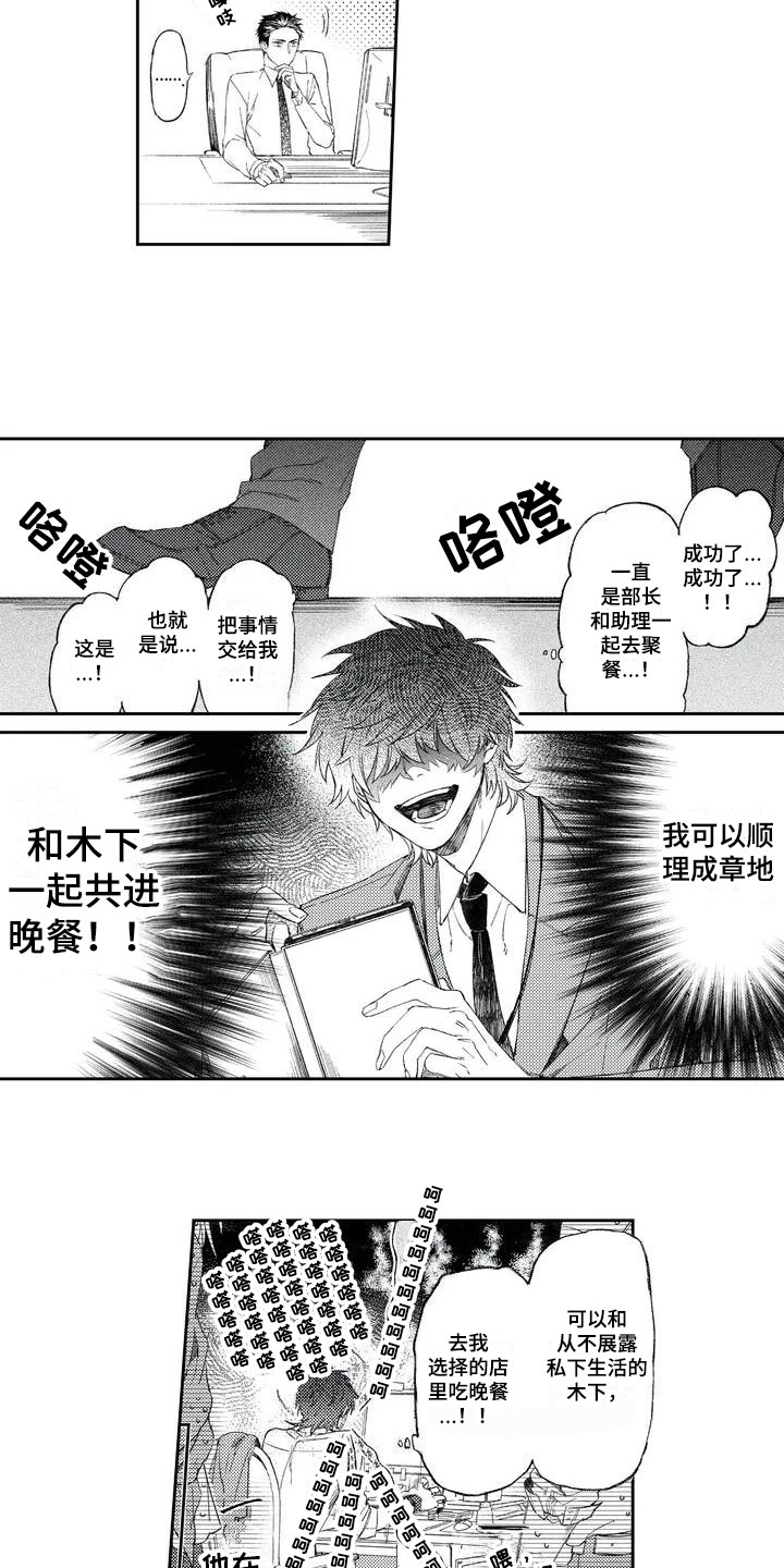 恋爱感化小说漫画,第1章：暗恋2图